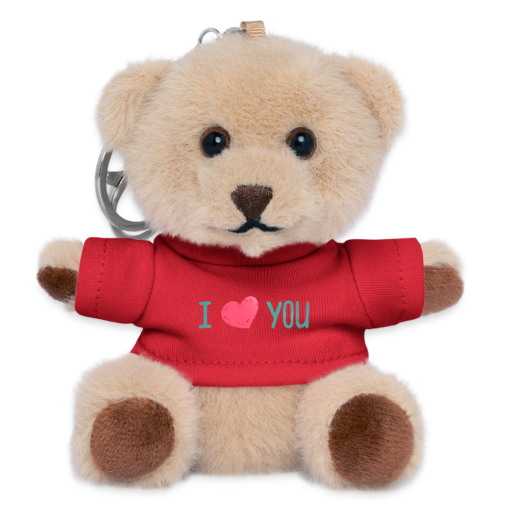 I love you Gift Plush keyring - red