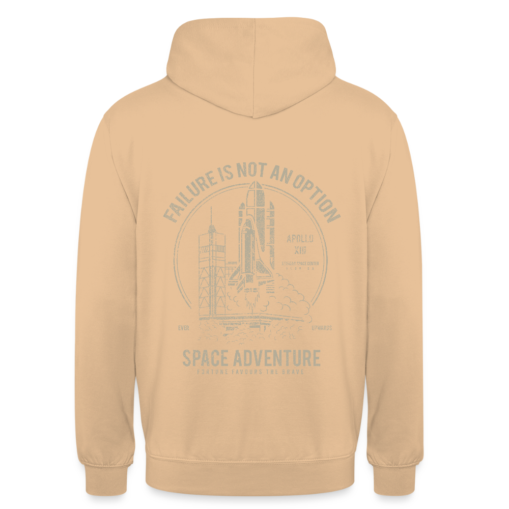 Space Adventure Unisex Hoodie - peach