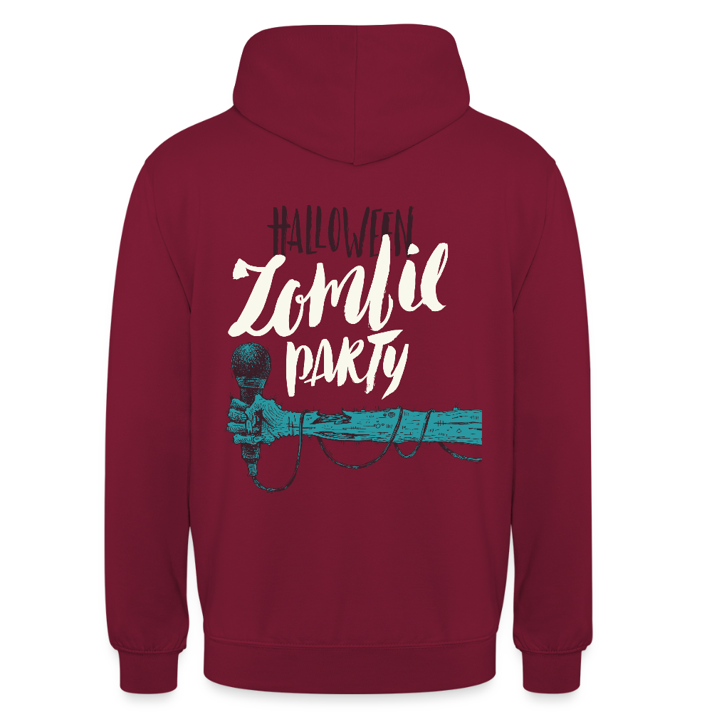 Halloween zombie party Unisex Hoodie - bordeaux