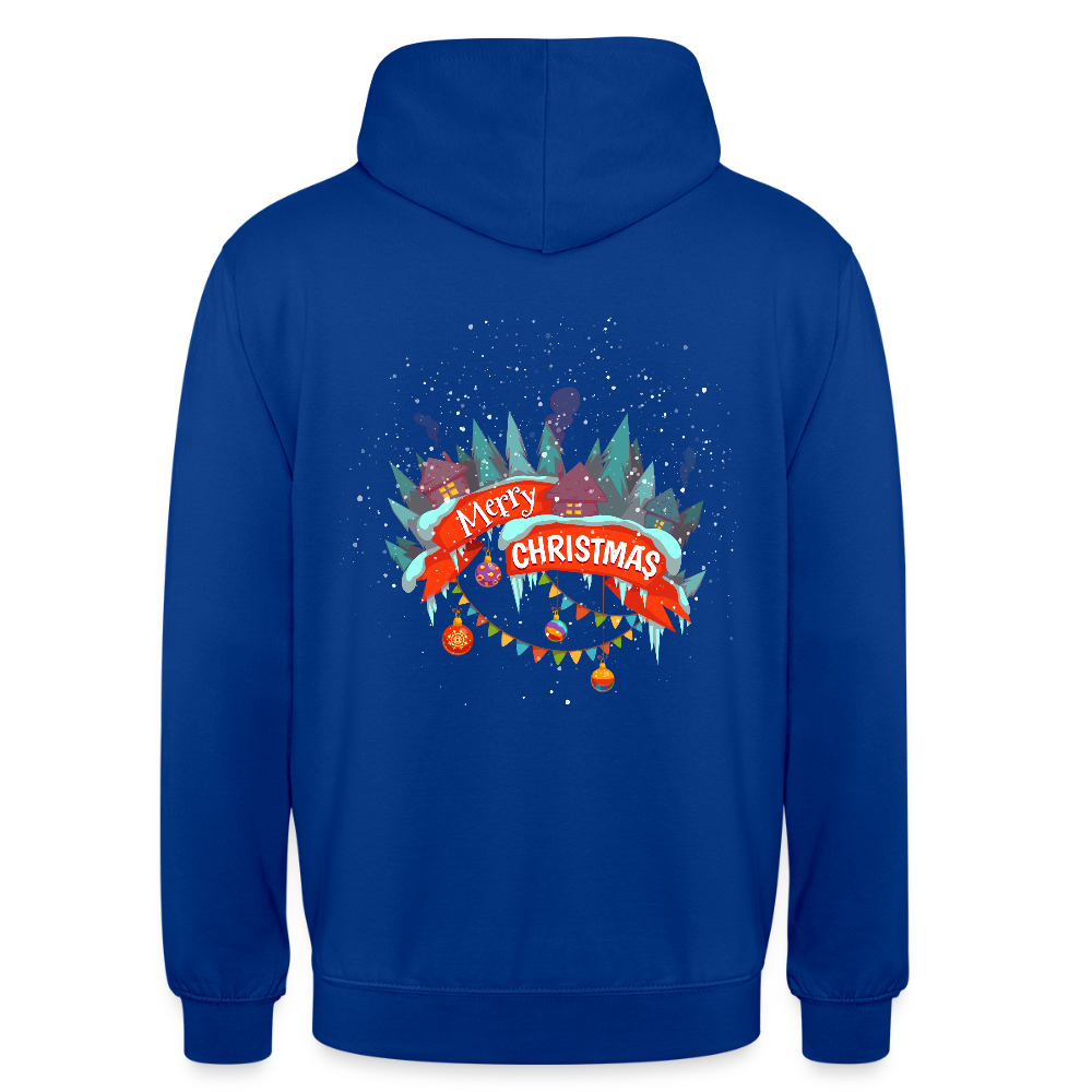 Merry Christmas Unisex Hoodie - bright royal