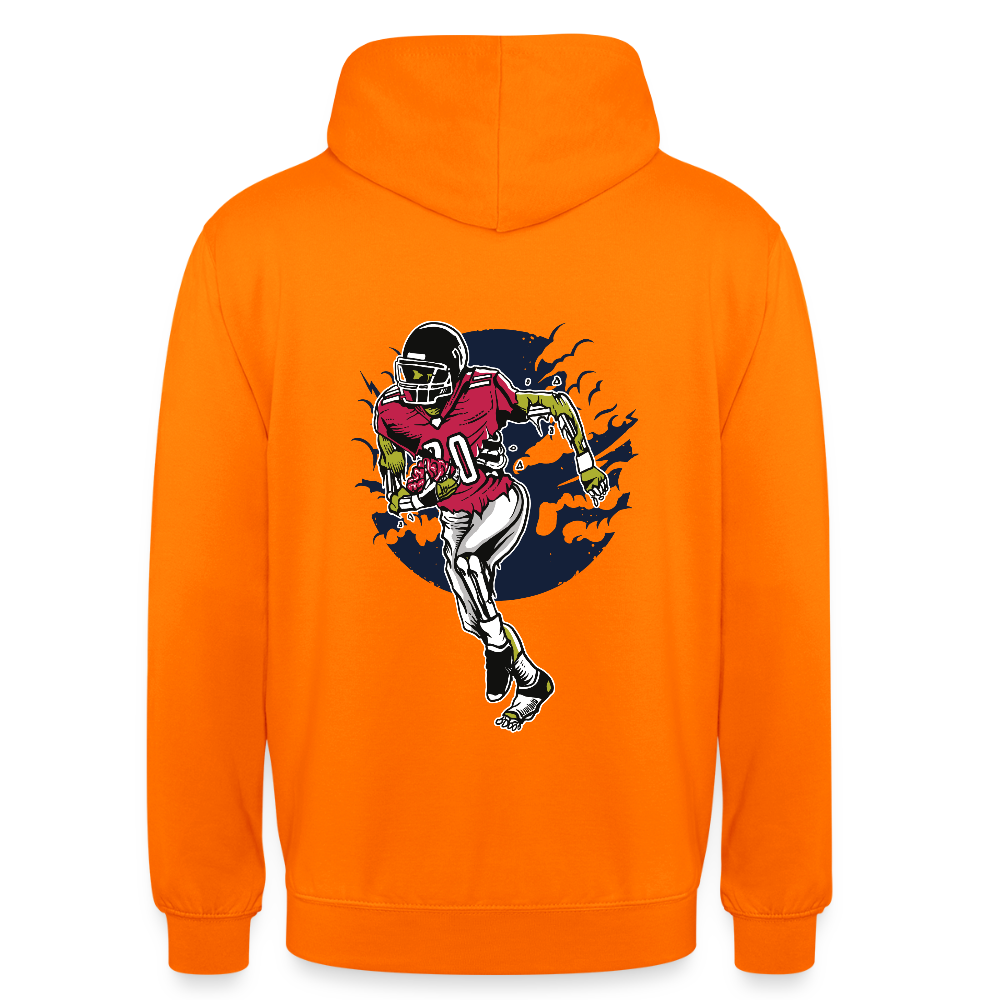 Zombie footballer Unisex Hoodie - orange