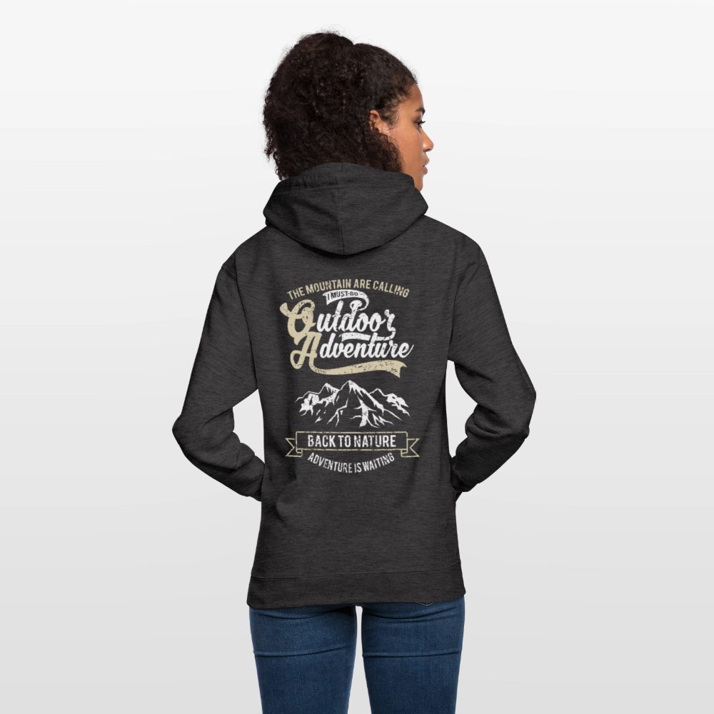 Outdoor Adventure Unisex Hoodie - charcoal grey
