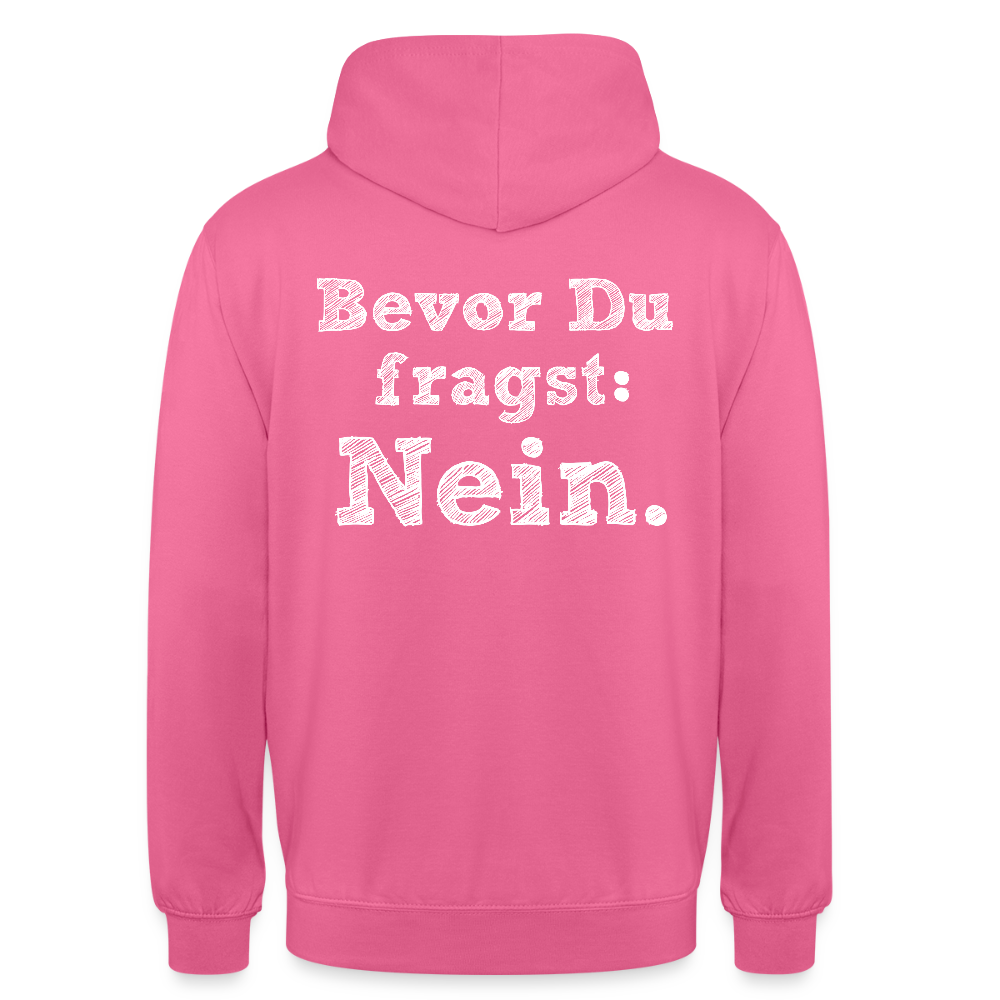 Before you ask Unisex Hoodie - pink