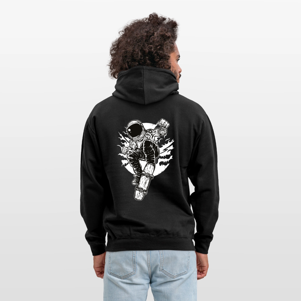 Astraunaut Space Skater Unisex Hoodie - black