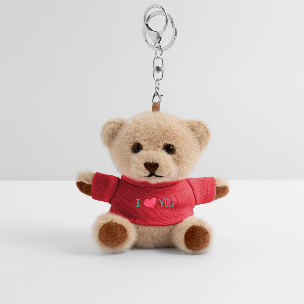I love you Gift Plush keyring - red