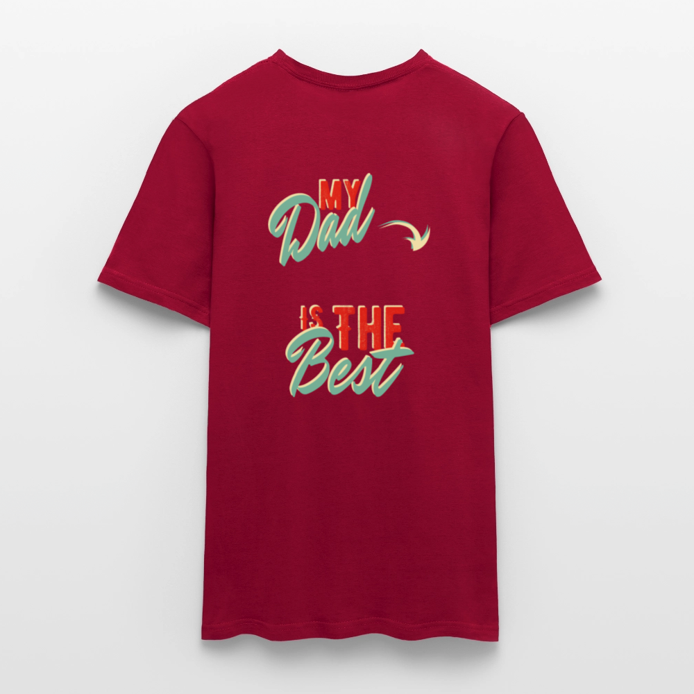 my dad is the best Men's T-Shirt - brick red