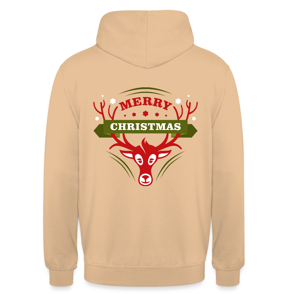 Merry Christmas Unisex Hoodie - peach