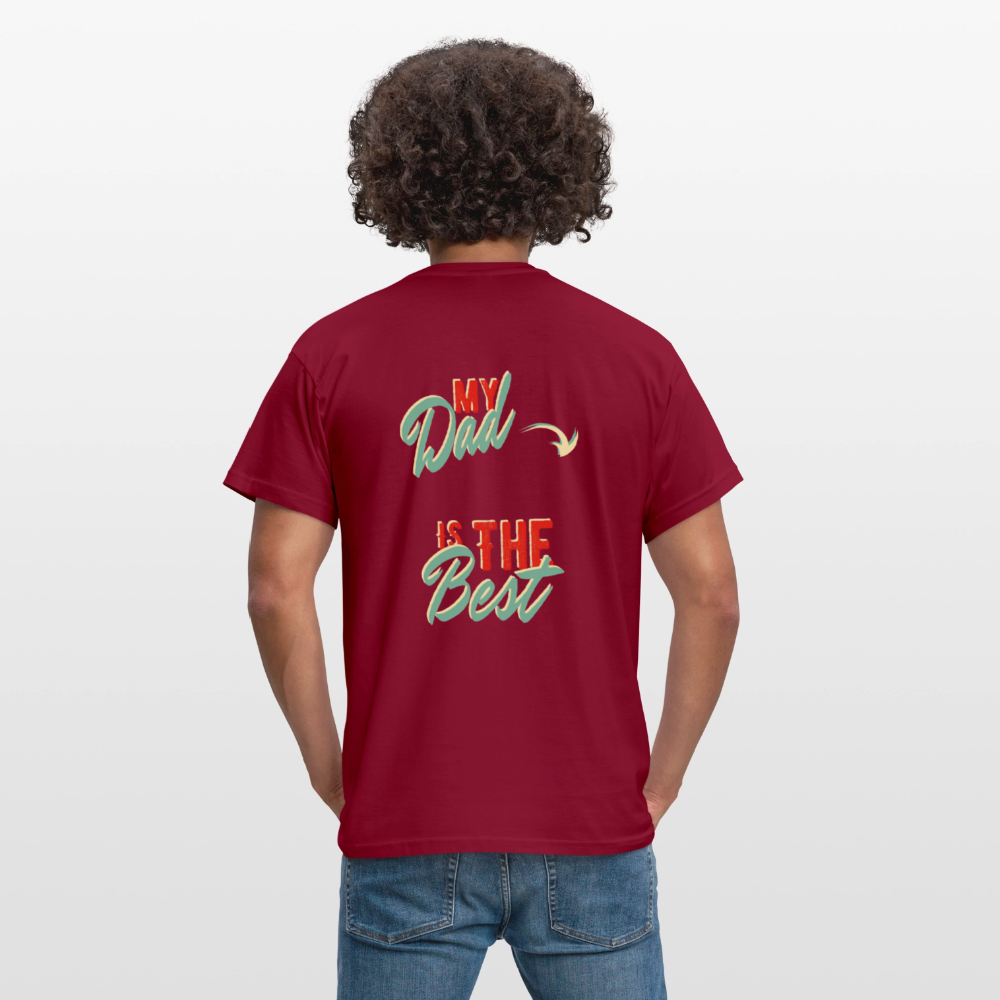 my dad is the best Men's T-Shirt - brick red