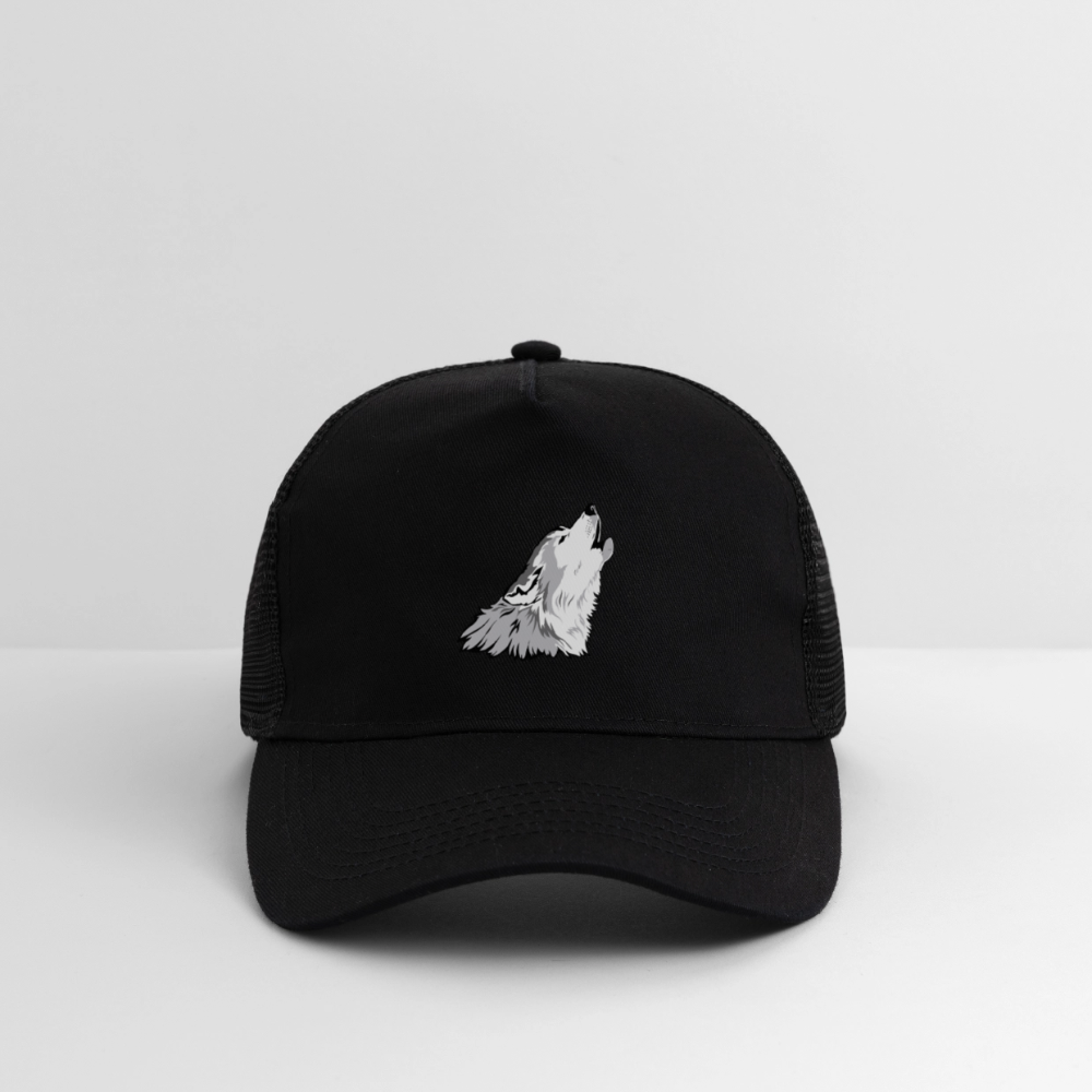 Wolf  Trucker Cap - black/black