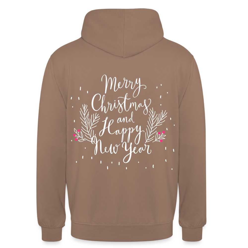Merry Christmas Unisex Hoodie - mocha