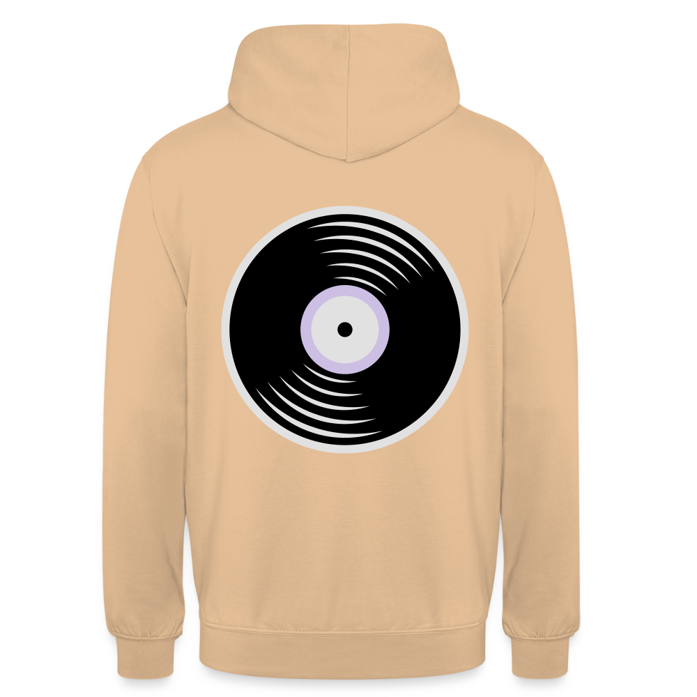 Vinyl Unisex Hoodie - peach