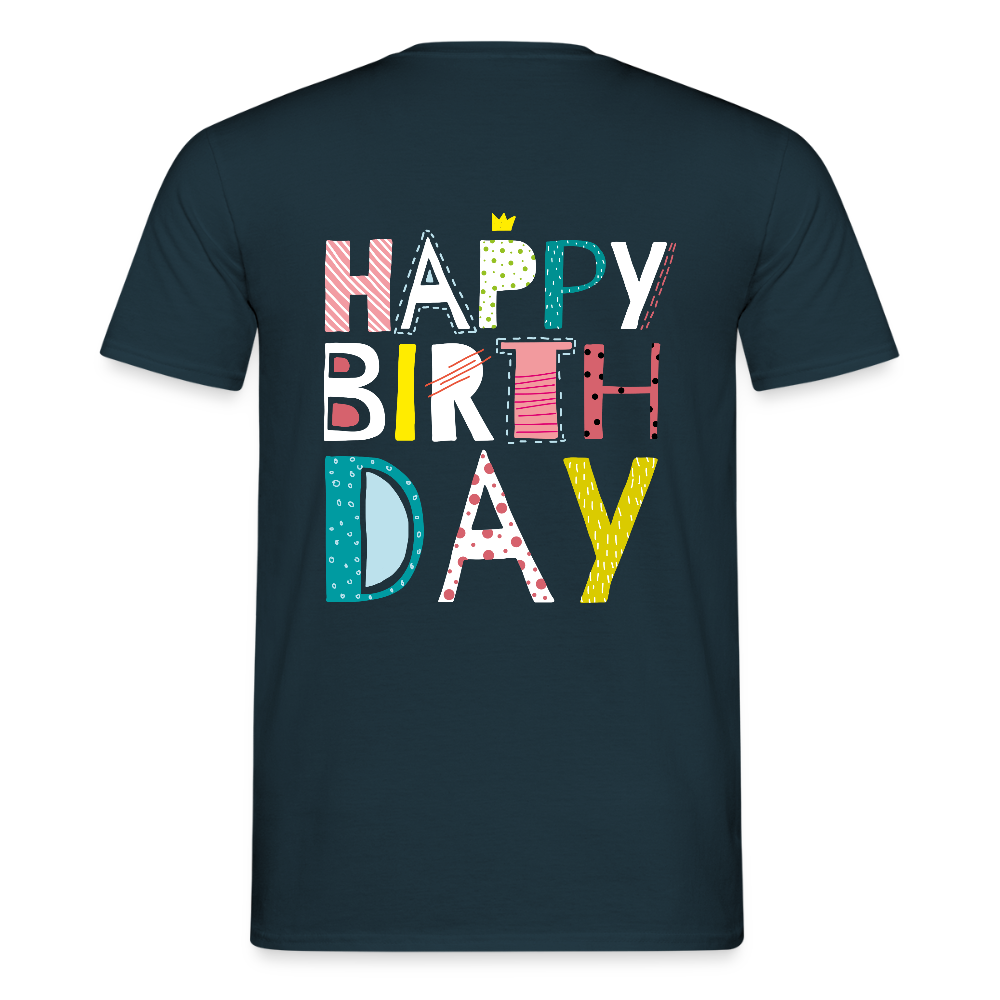 Happy birthday Men's T-Shirt - navy