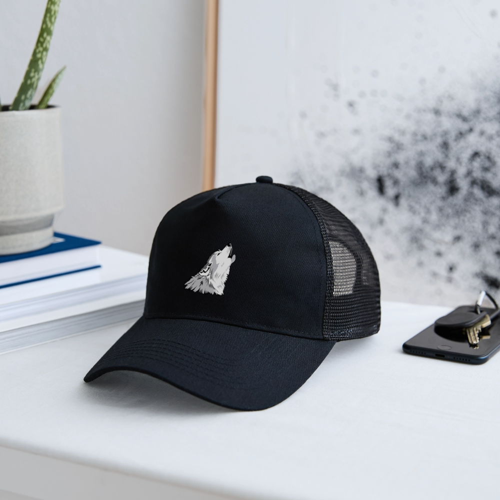 Wolf  Trucker Cap - black/black