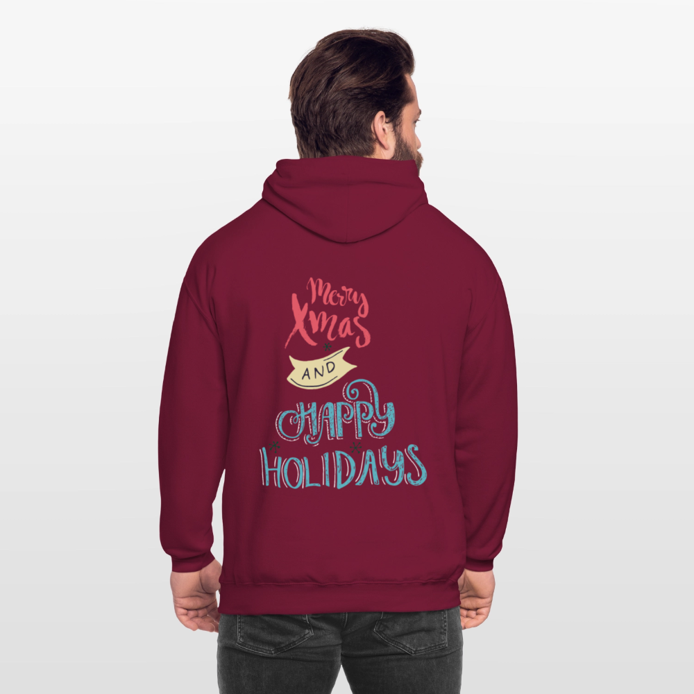 MerryChristmas Unisex Hoodie - bordeaux
