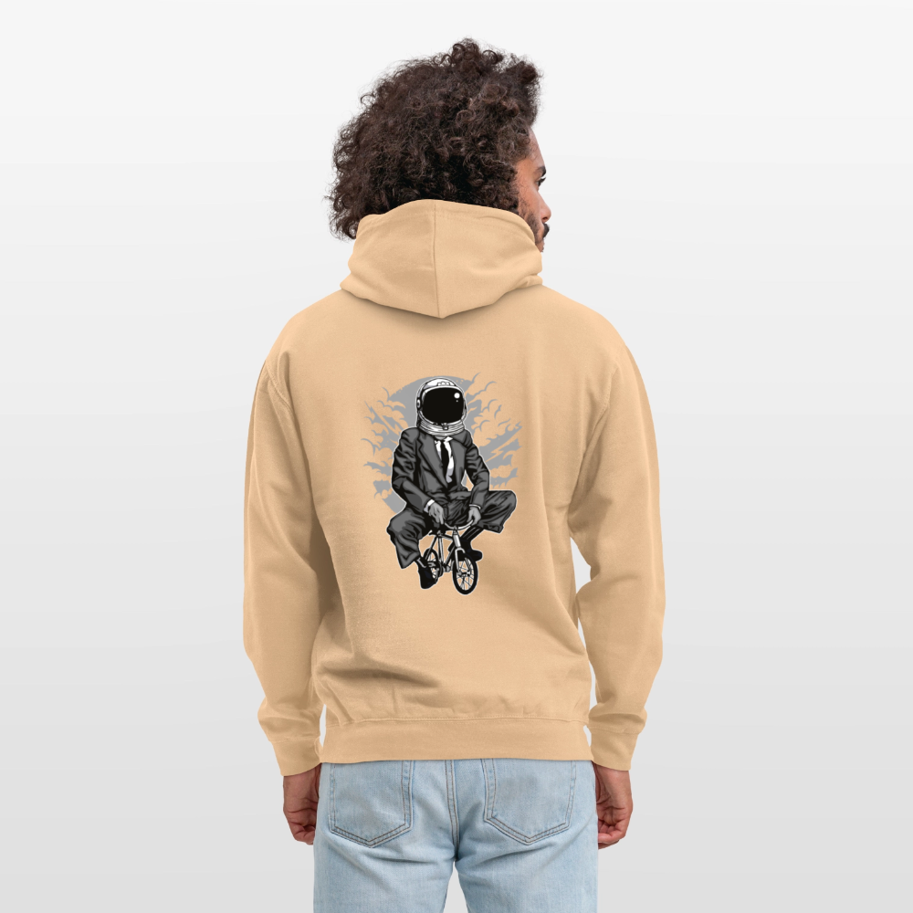 Bike to the moon Unisex Hoodie - peach