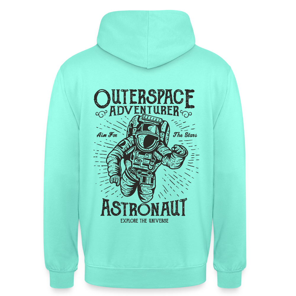 Astronaut Design Unisex Hoodie - mint