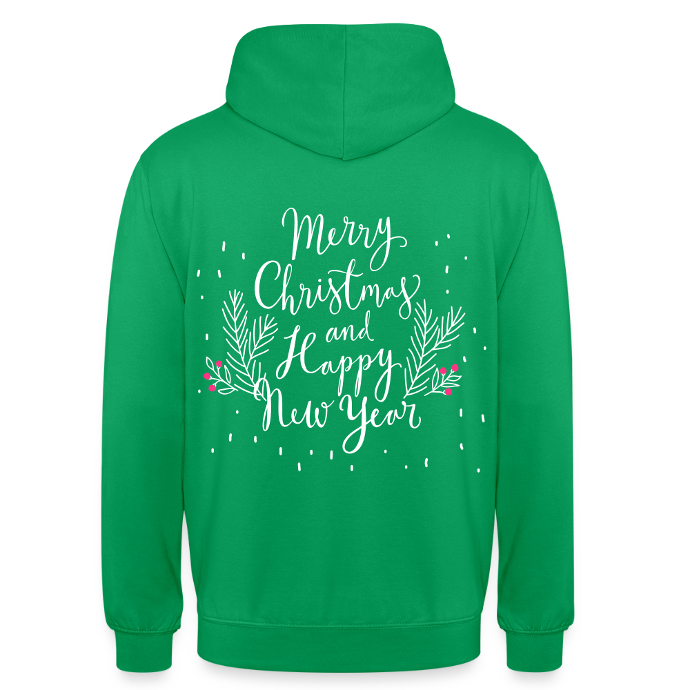 Merry Christmas Unisex Hoodie - kelly green