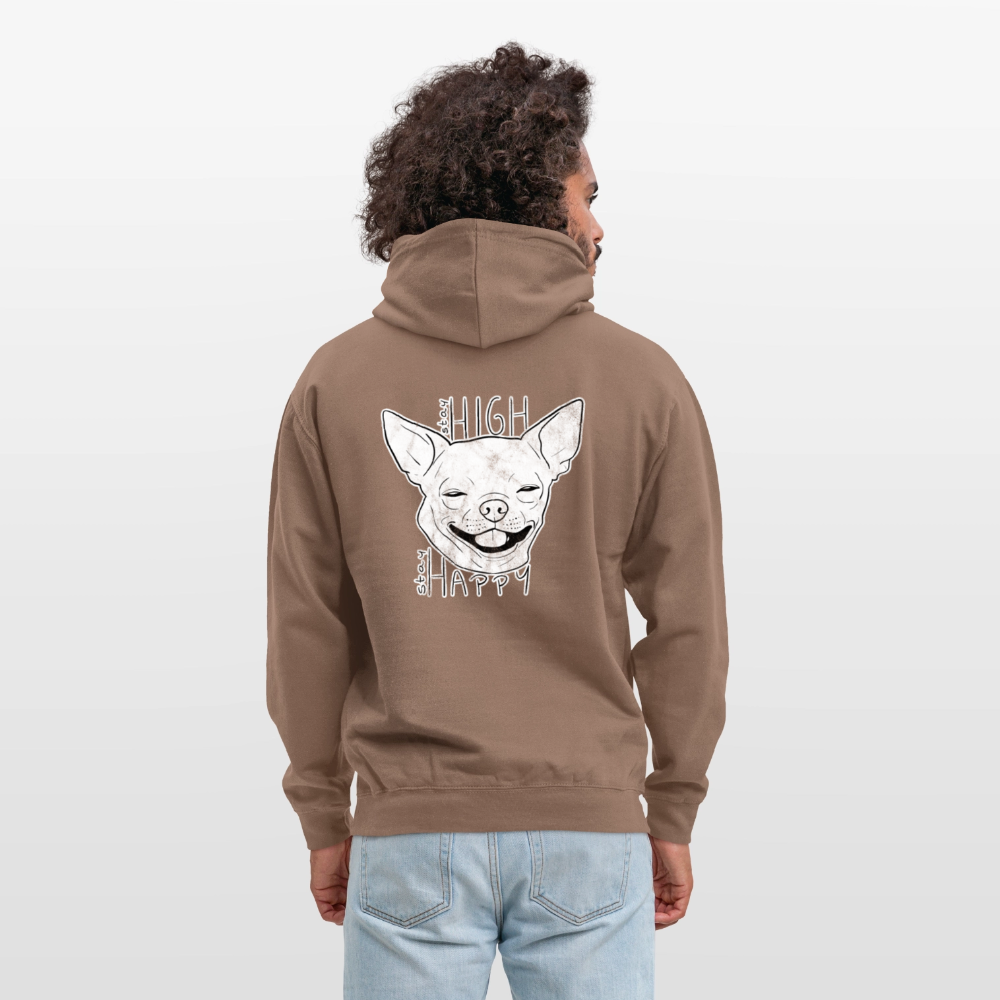 Stay high stay happy Unisex Hoodie - mocha