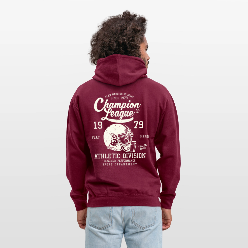 Champion League Unisex Hoodie - bordeaux