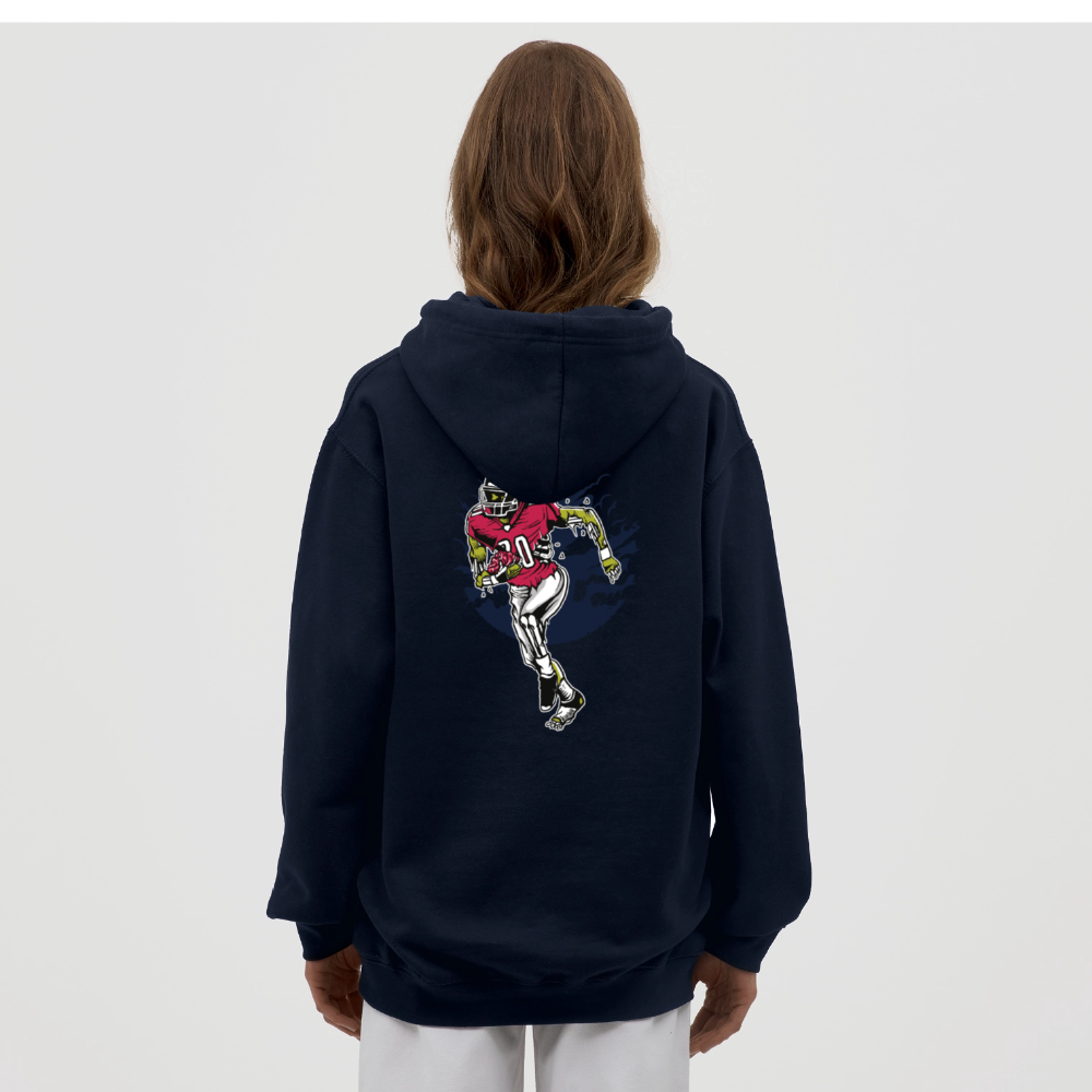 Zombie footballer Unisex Hoodie - navy