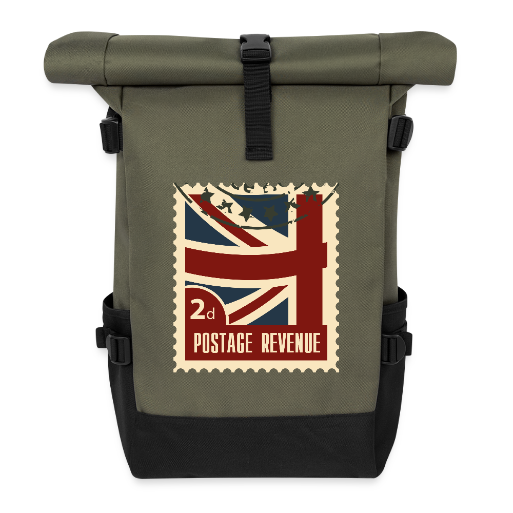 UnitedKingdom Roll Top Backpack - olive/black