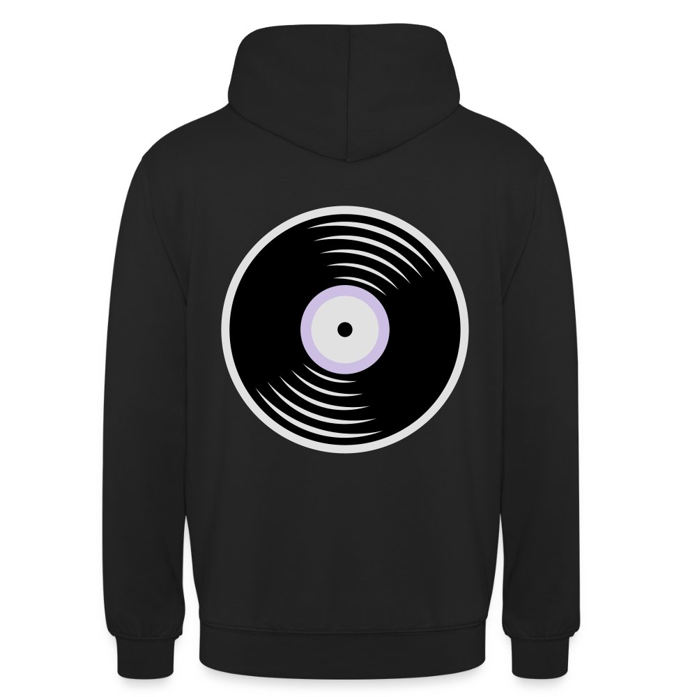 Vinyl Unisex Hoodie - black