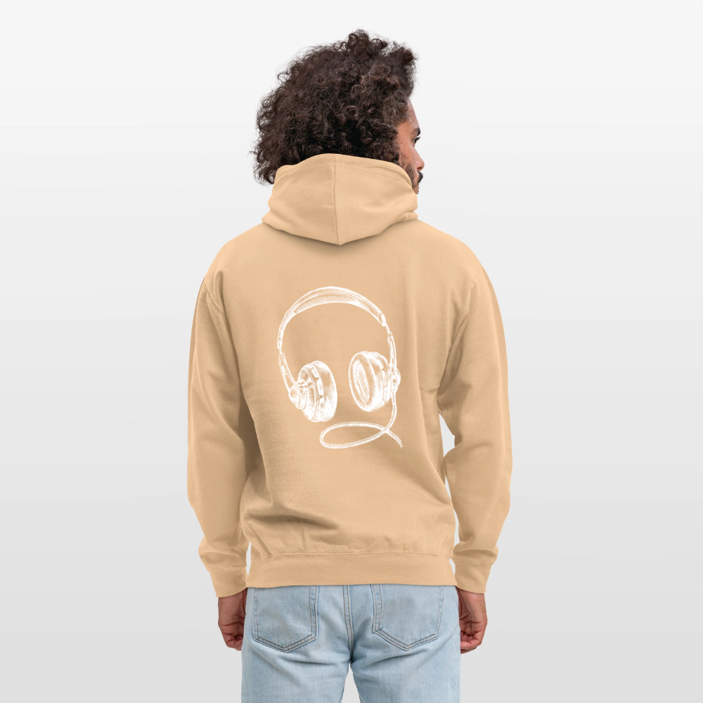 Headphones Unisex Hoodie - peach