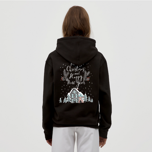 Christmas Quote Unisex Hoodie - black