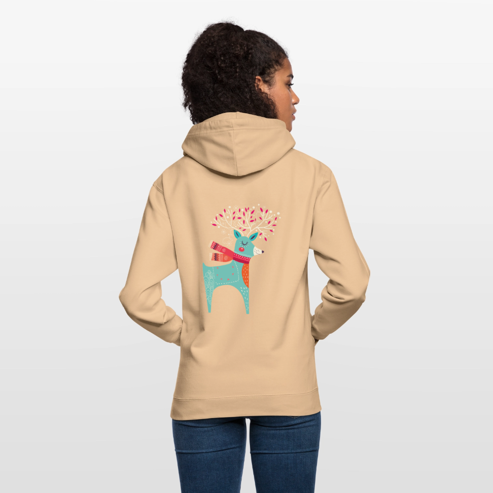 Reindeer Unisex Hoodie - peach