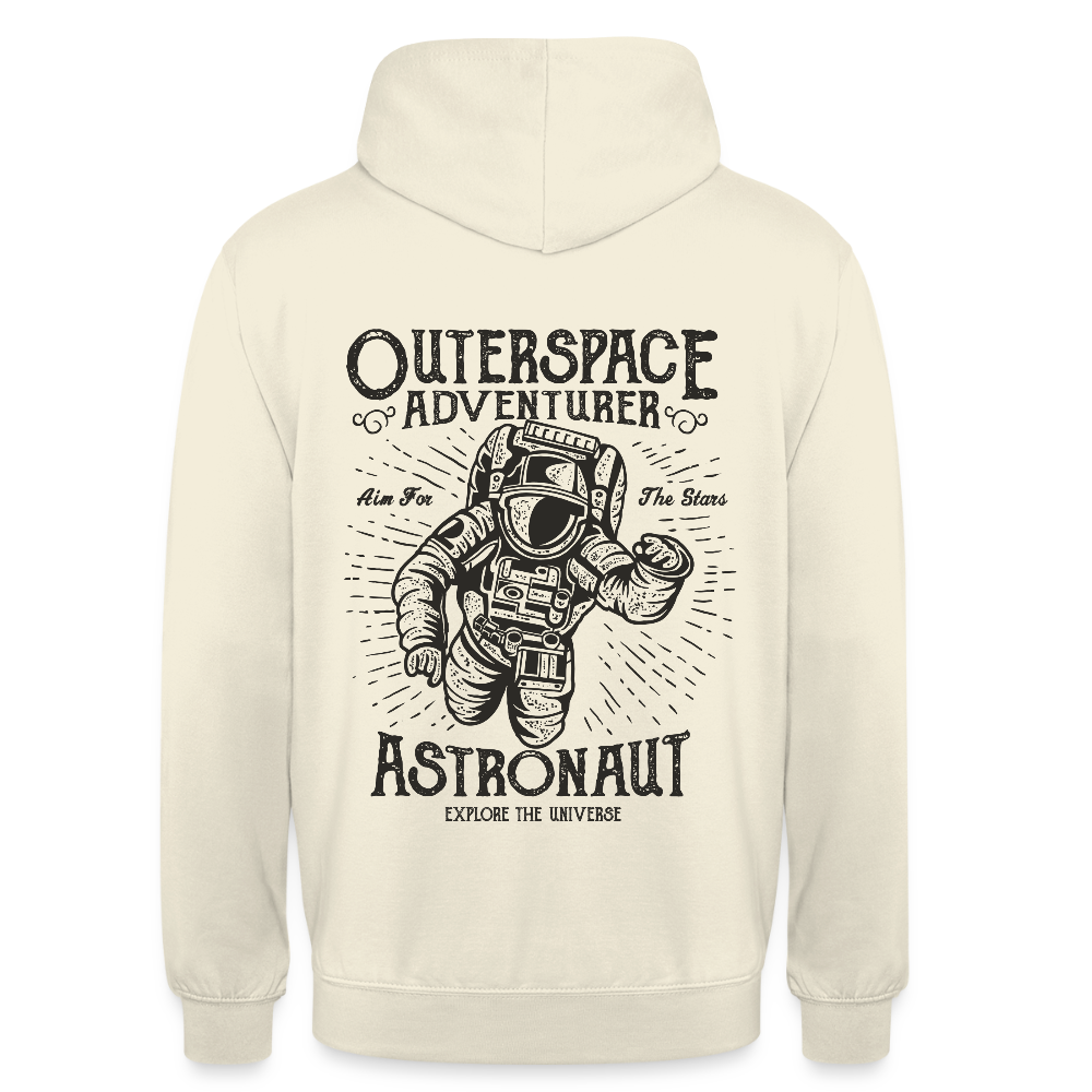 Astronaut Design Unisex Hoodie - vanilla