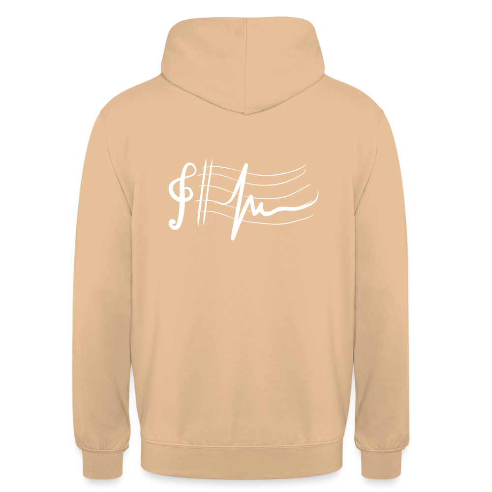 I love music Unisex Hoodie - peach