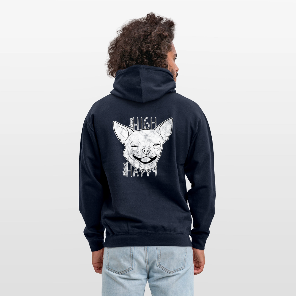Stay high stay happy Unisex Hoodie - navy