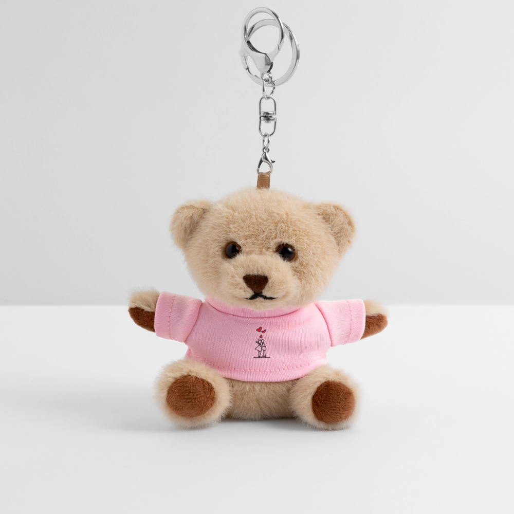 Couple Gift Plush keyring - pink