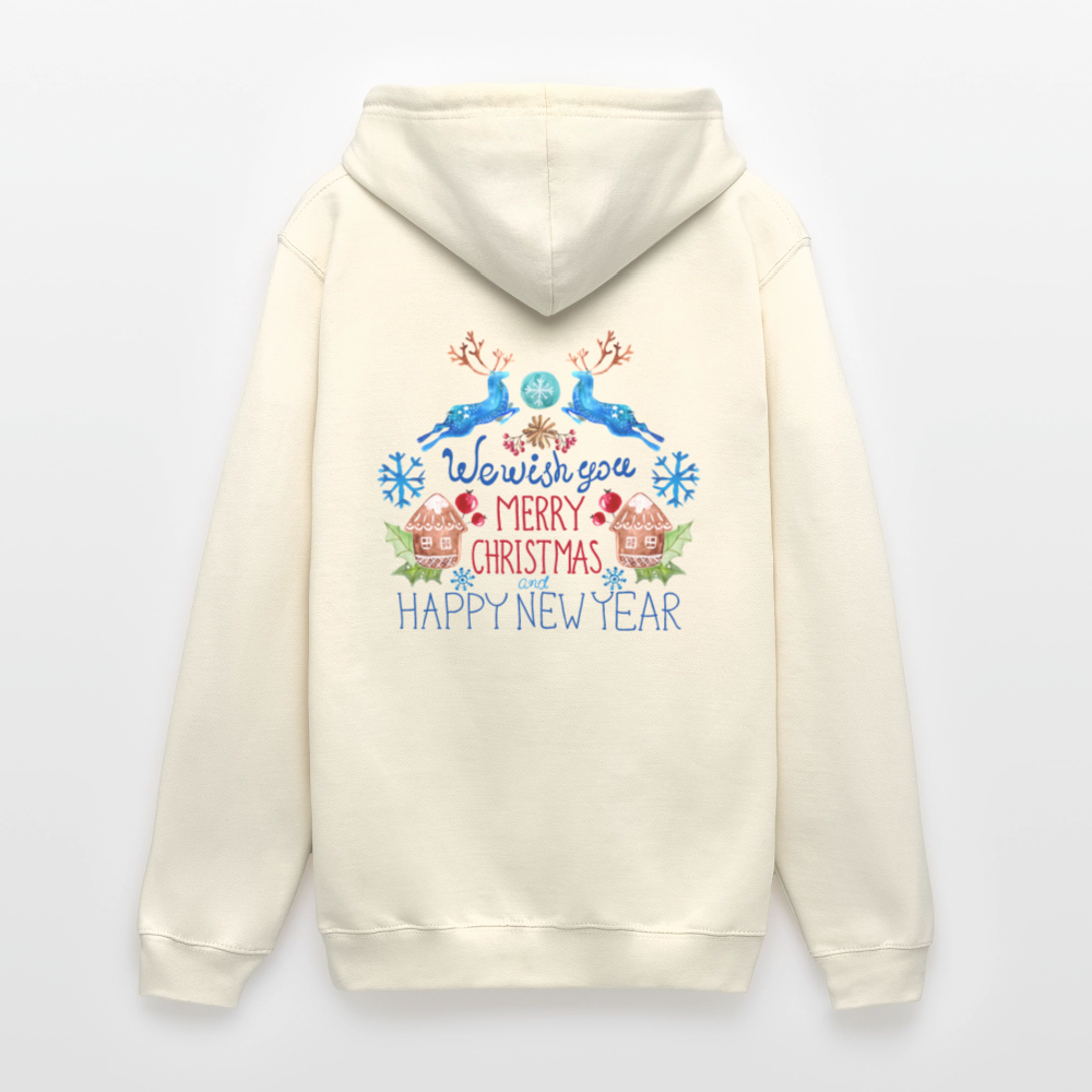 Merry christmas and happy new year Unisex Hoodie - vanilla