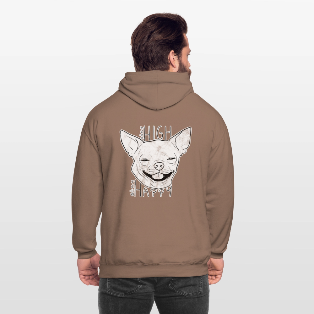 Stay high stay happy Unisex Hoodie - mocha