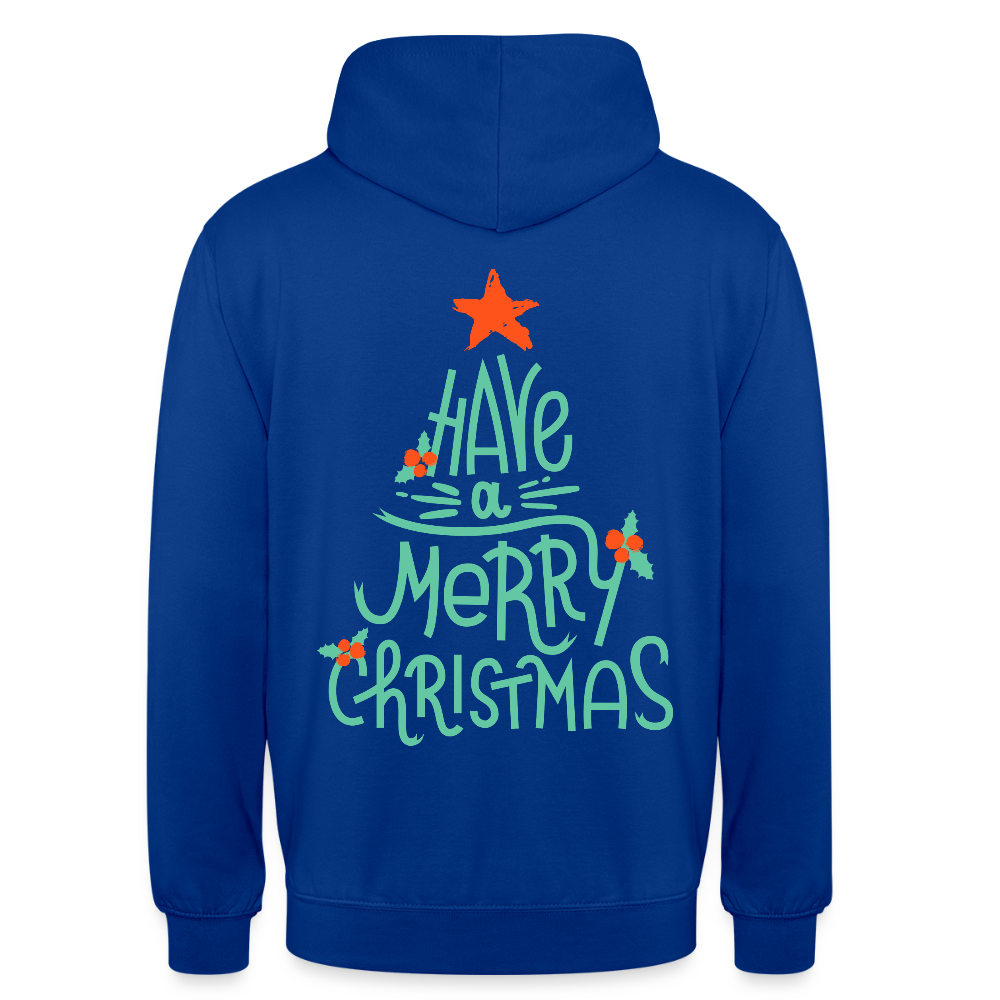 Merry christmas Unisex Hoodie - bright royal