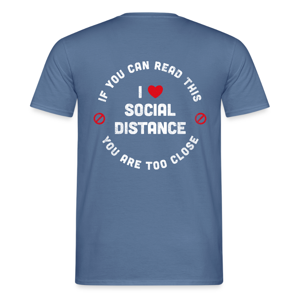 if you can read this Men's T-Shirt - dove blue 