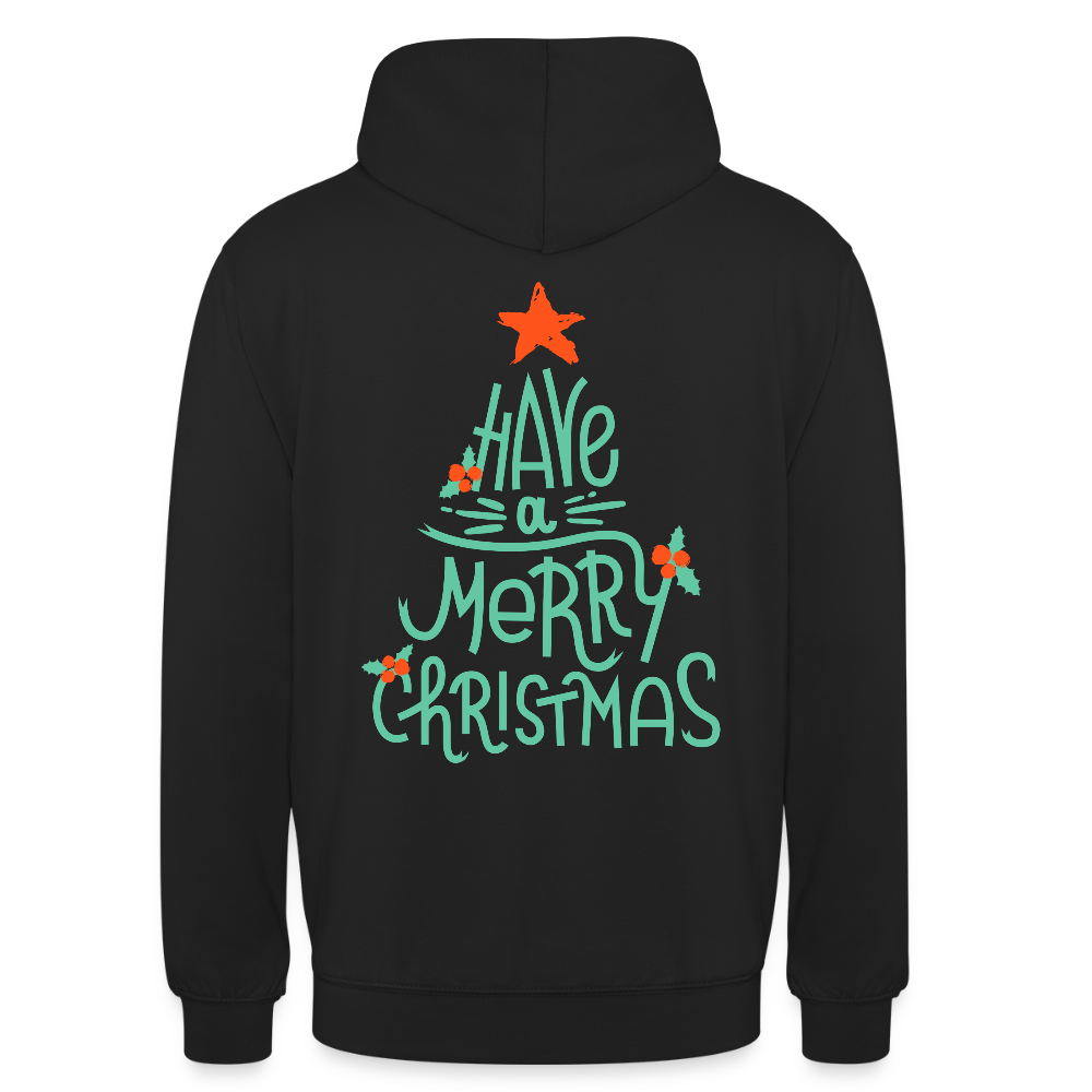 Merry christmas Unisex Hoodie - black