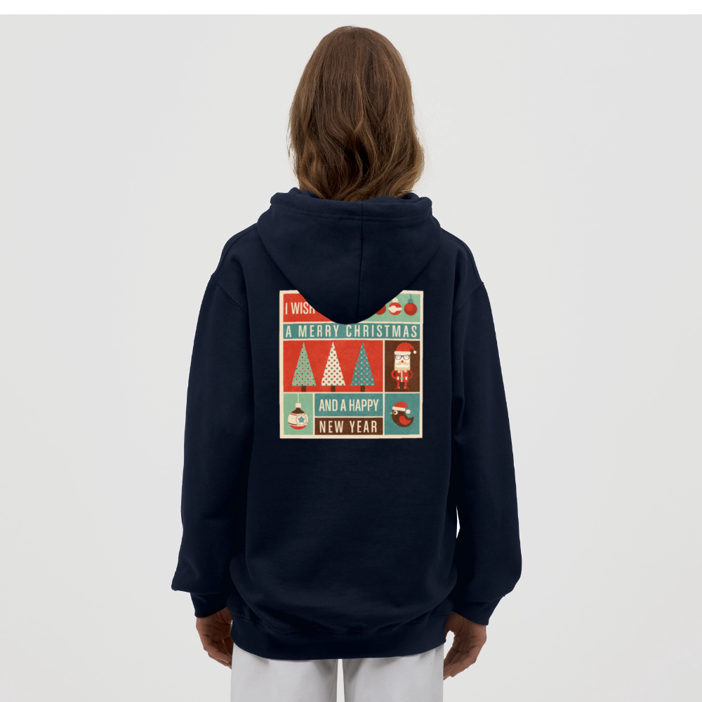 Merry Christmas & happy New Year Unisex Hoodie - navy