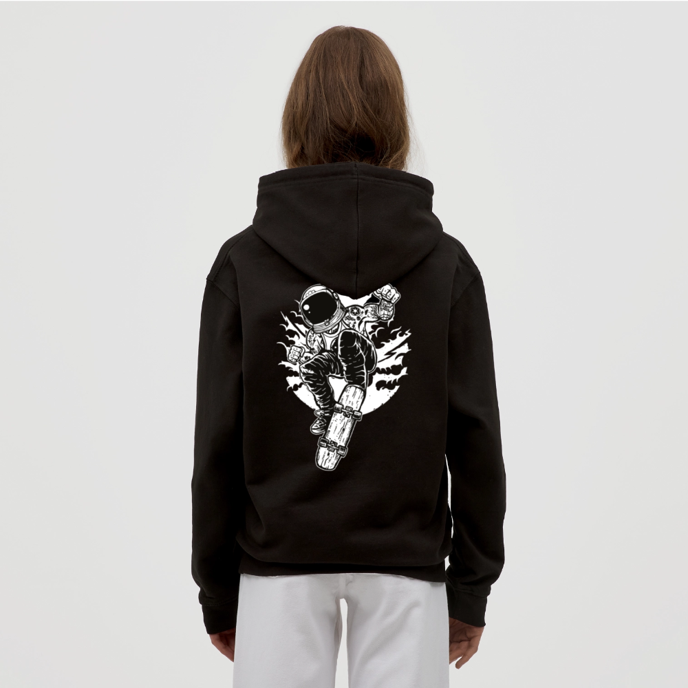 Astraunaut Space Skater Unisex Hoodie - black
