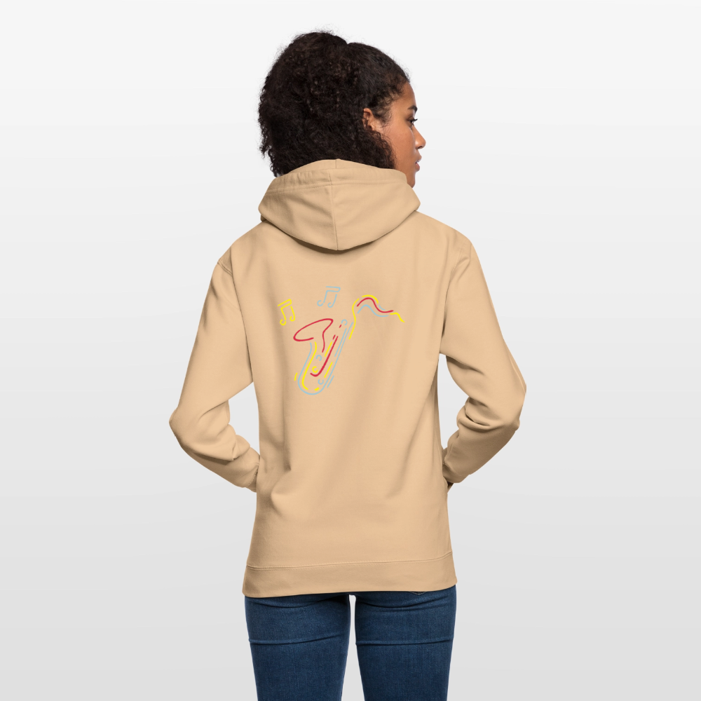 Saxophone  Unisex Hoodie - peach