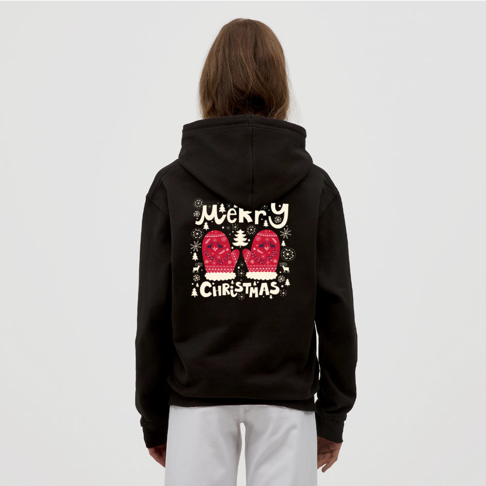 Merry christmas gloves Unisex Hoodie - black