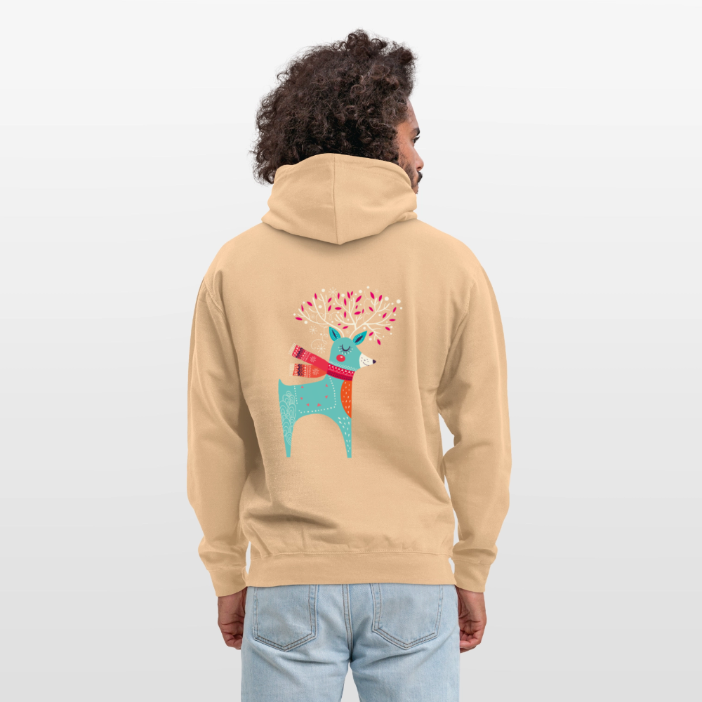 Reindeer Unisex Hoodie - peach