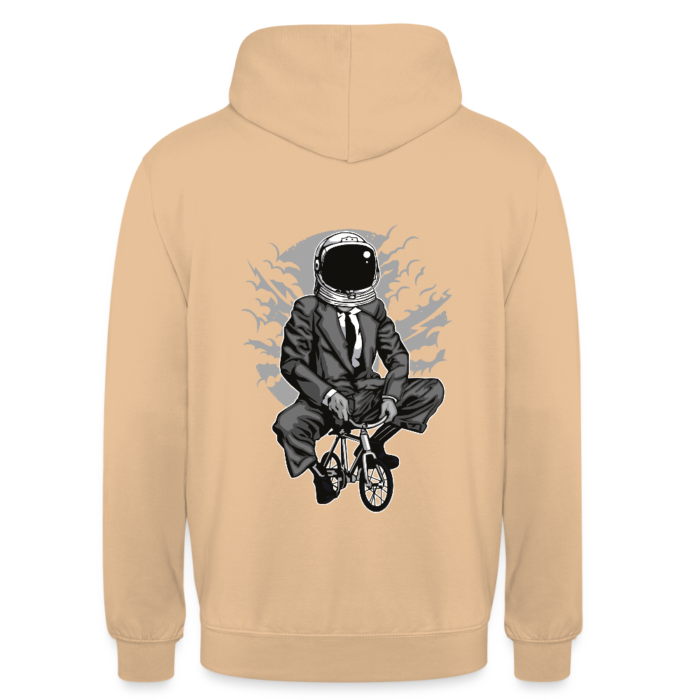 Bike to the moon Unisex Hoodie - peach