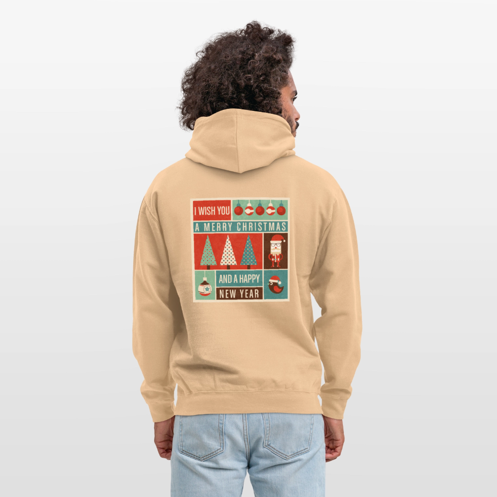 Merry Christmas & happy New Year Unisex Hoodie - peach
