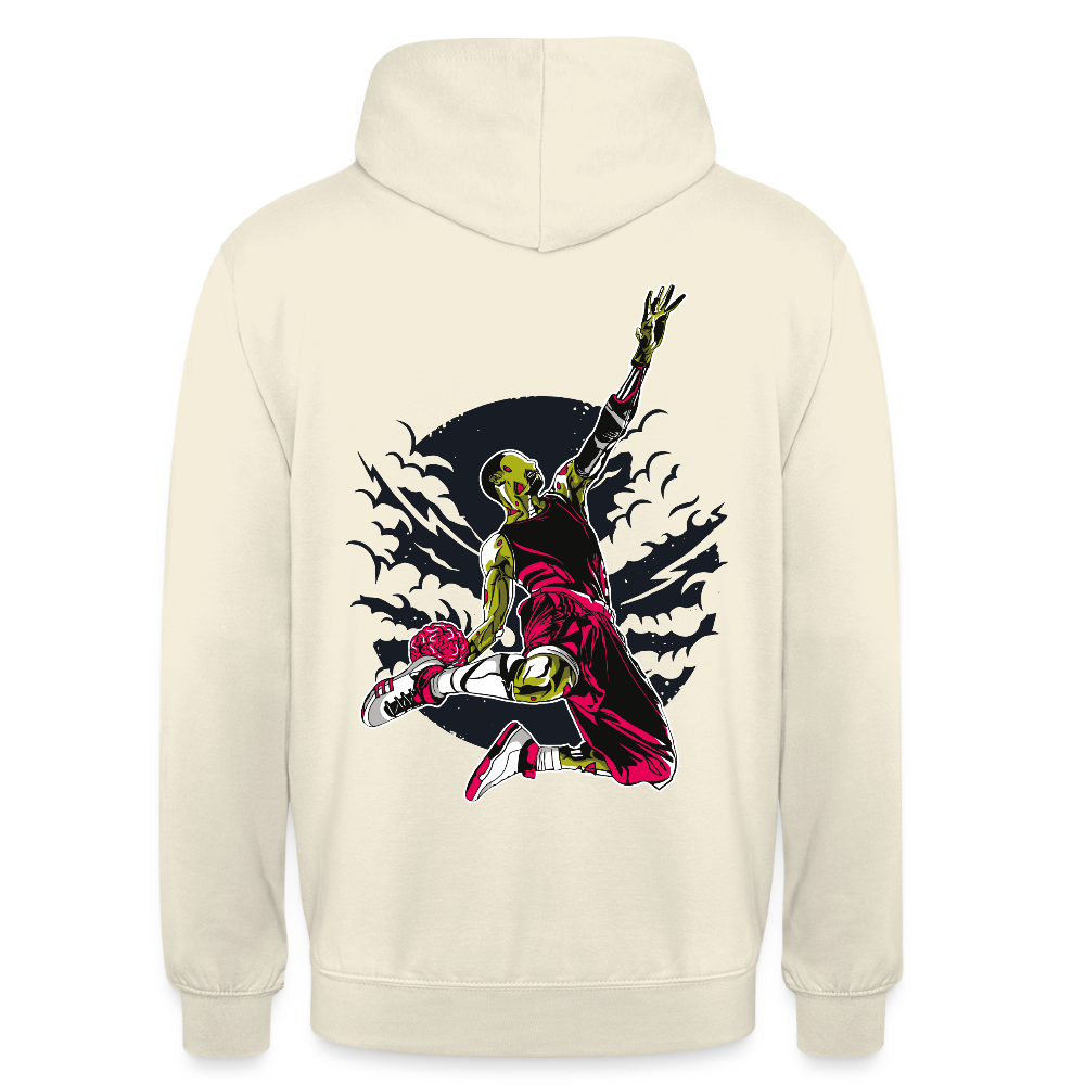 Zombie Slam Dunk Unisex Hoodie - vanilla