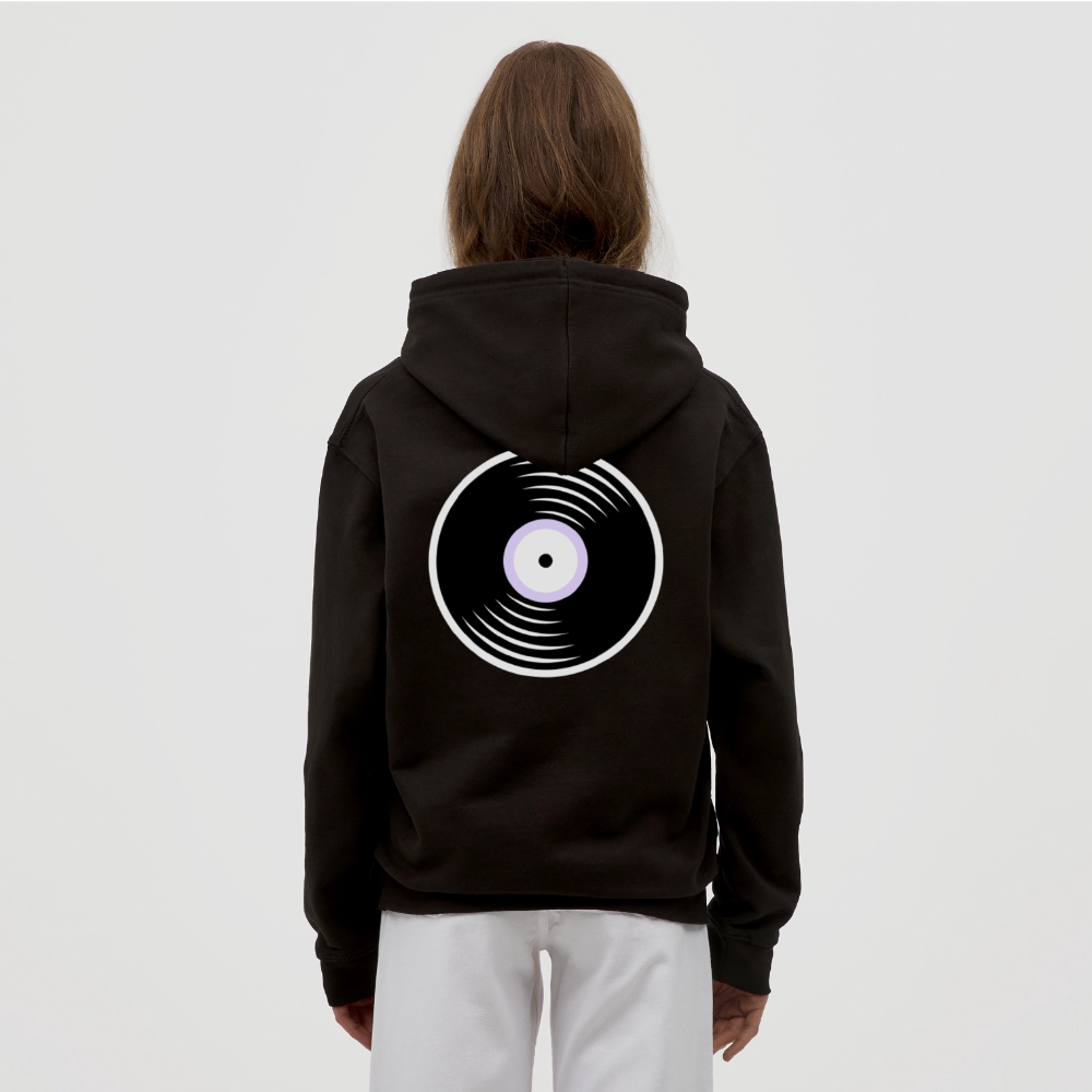 Vinyl Unisex Hoodie - black