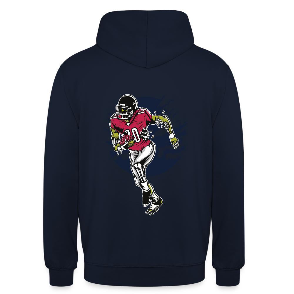Zombie footballer Unisex Hoodie - navy