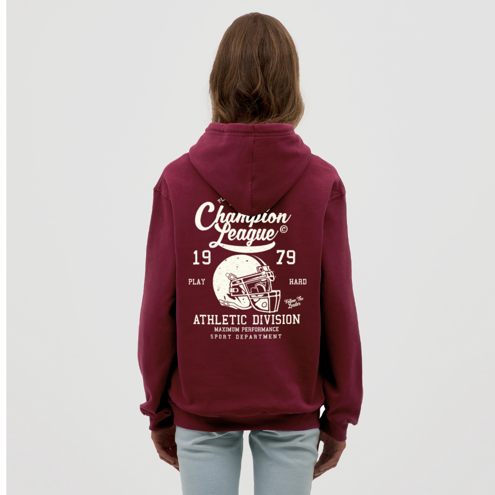 Champion League Unisex Hoodie - bordeaux