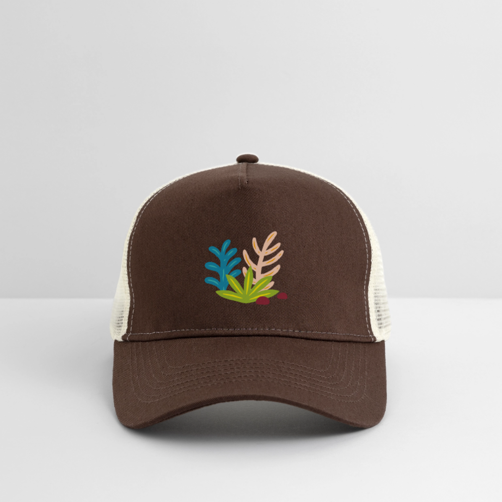Plants Trucker Cap - brown/beige